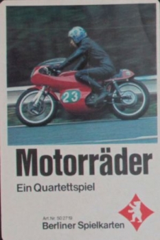 Berliner Spielkarten "Motorräder" Kartenspiel 1973 (4540)